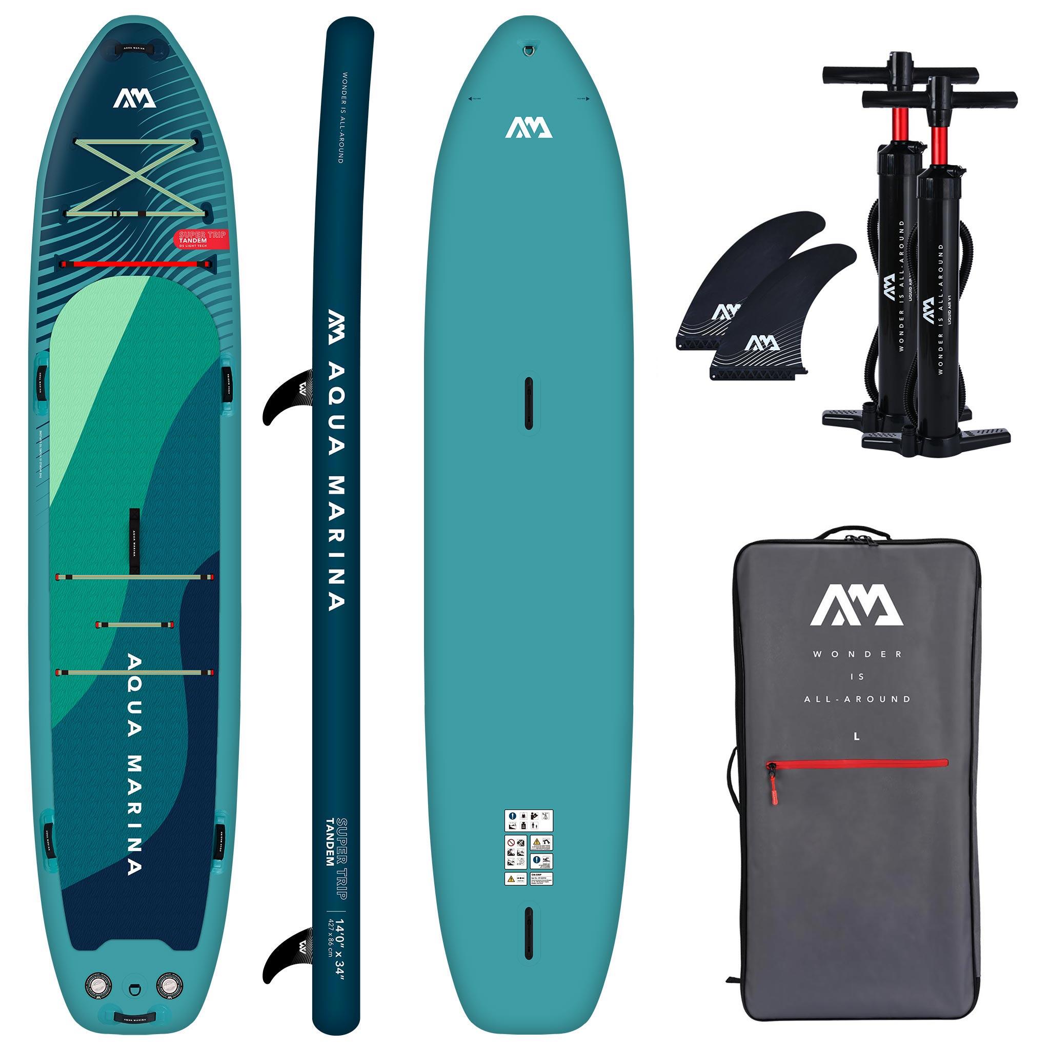 AQUA MARINA Aqua Marina Super Trip Tandem 14ft / 427cm Stand Up Paddle Board Package