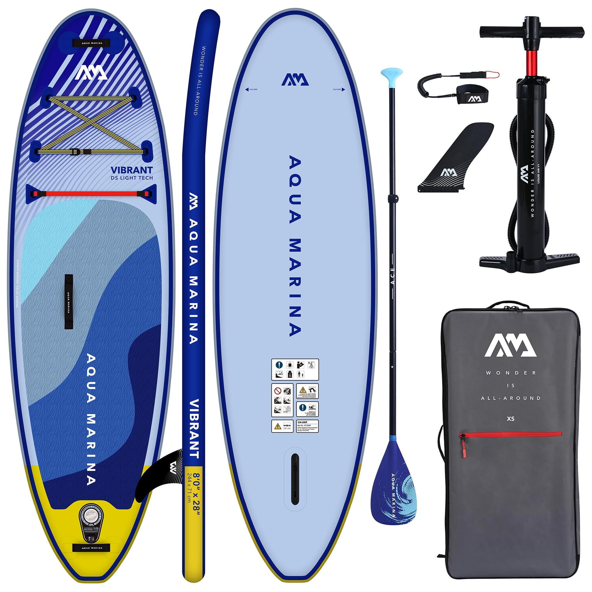 AQUA MARINA Aqua Marina VIBRANT Youth 8ft / 244cm Stand Up Paddleboard Package