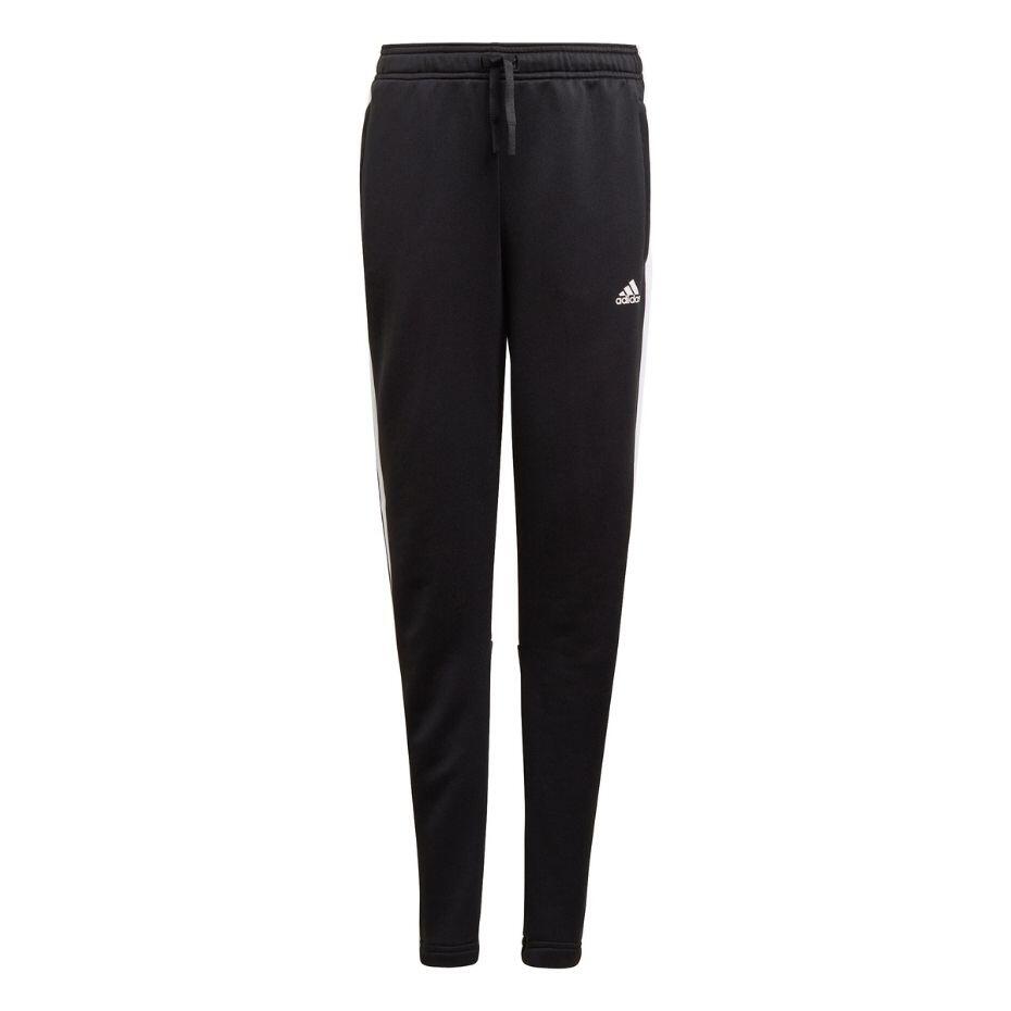 Spodnie fitness dla dzieci Adidas Designed To Move 3-Stripes Pants z kieszeniami