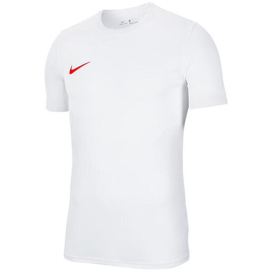 Maillot Manches Courtes DRY PARK Homme (Blanc / Rouge)