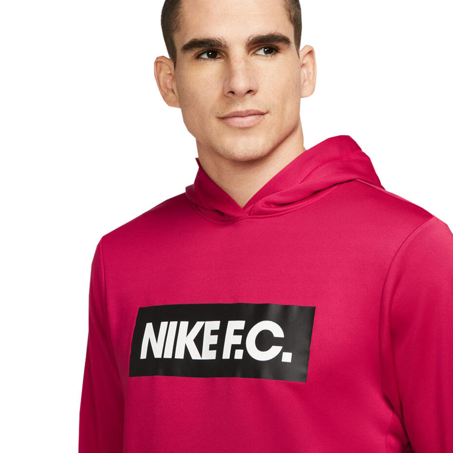 Felpa Con Cappuccio Uomo Nike DF FC Libero Rosa 2/6
