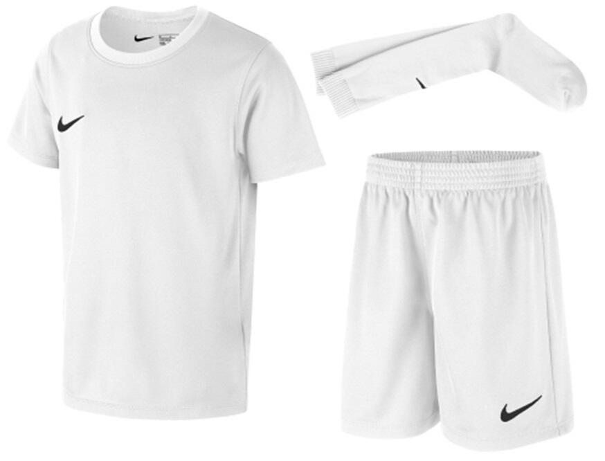 Strój piłkarski dla dzieci Nike Park 20 Dri-Fit komplet koszulka spodenki getry 1/4