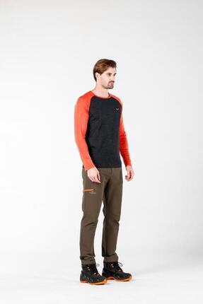 Spodnie turystyczne męskie z wewnętrzną warstwą 100% merino Woolona Trek
