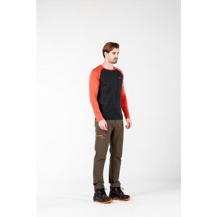 Spodnie turystyczne męskie z wewnętrzną warstwą 100% merino Woolona Trek