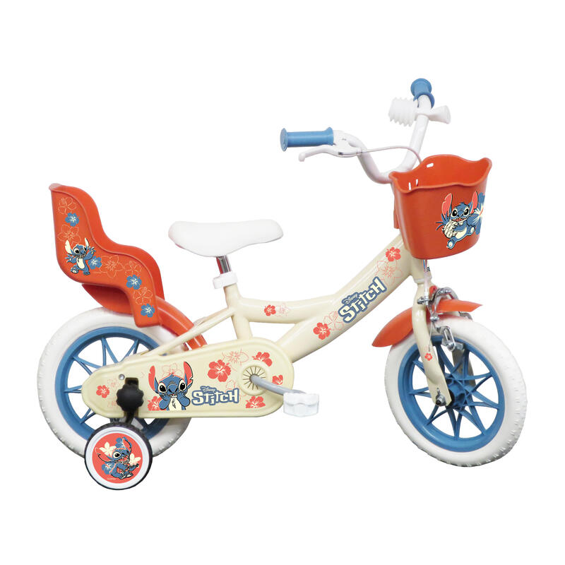 Gereviseerd - Fiets 12 inch 3-5 jaar Stitch