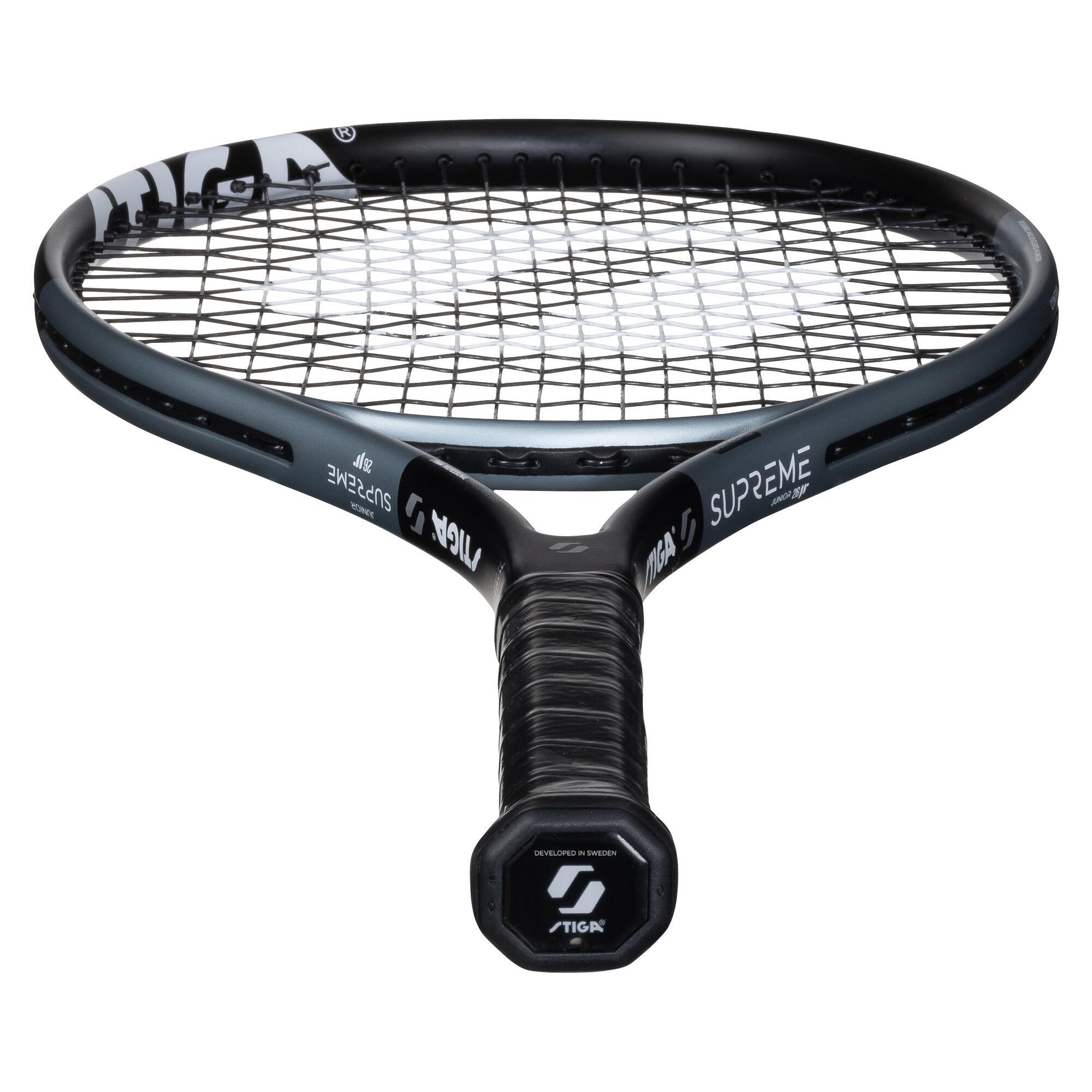 Raqueta de tenis Supreme 26 JR Negro/Azul claro 5/5