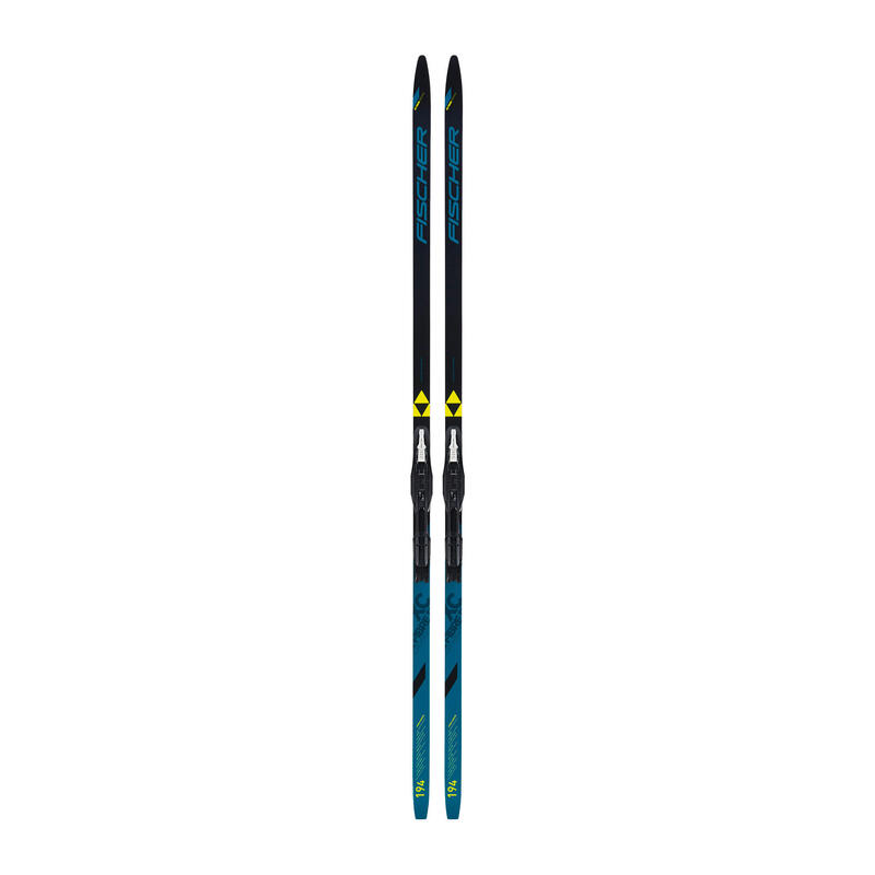 Ski de fond Fischer Fibre Crown EF Mounted noir/bleu 189 cm