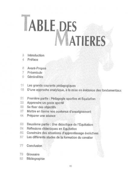 Enseigner l'équitation - Manuel à l'usage des enseignants et de leurs cavaliers 3/3