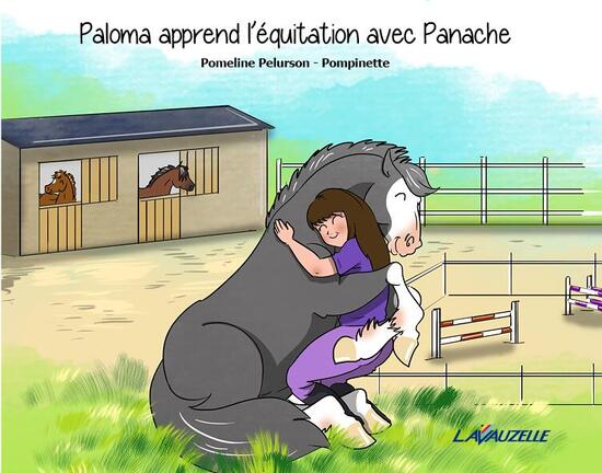 Paloma apprend l'équitation avec Panache