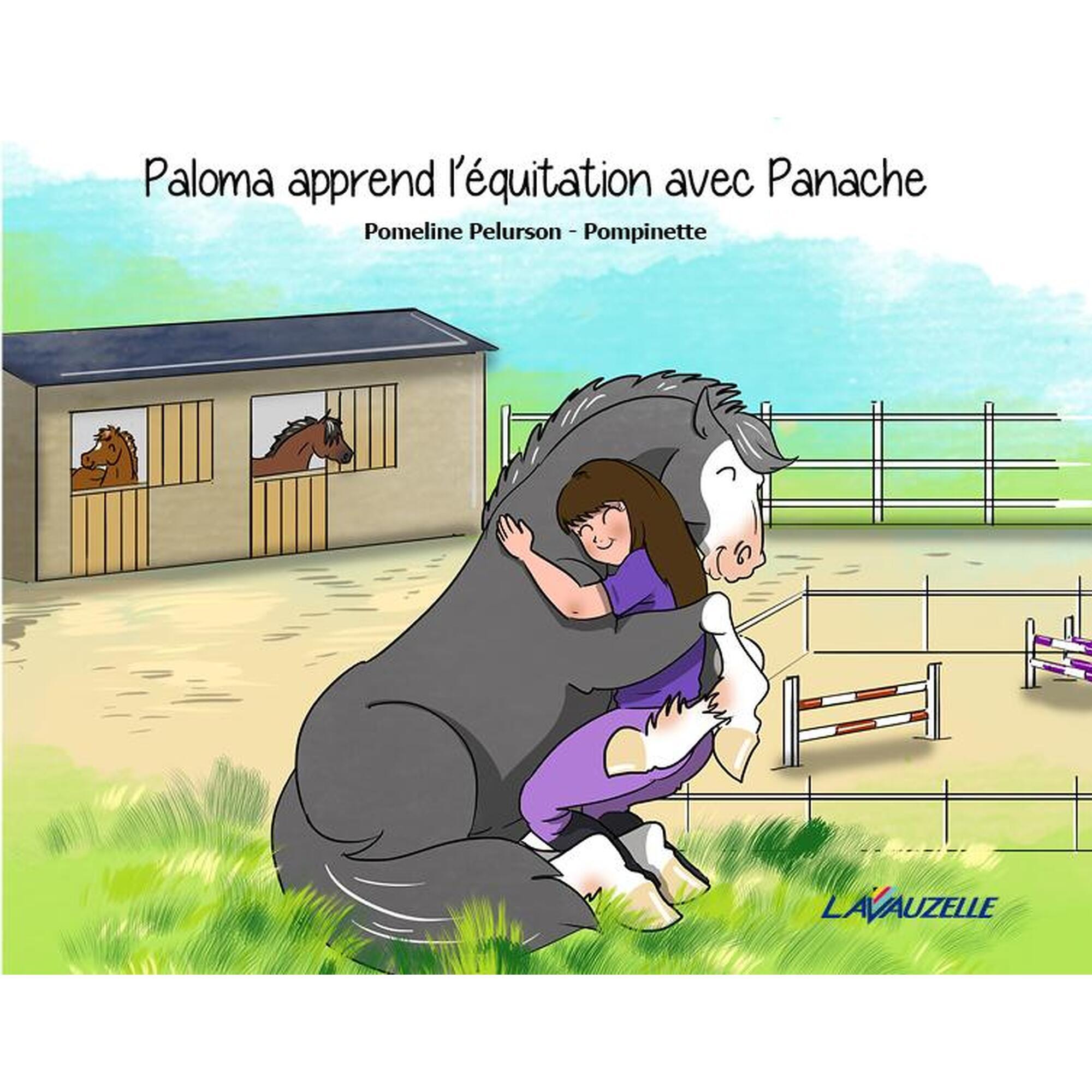 Paloma apprend l'équitation avec Panache