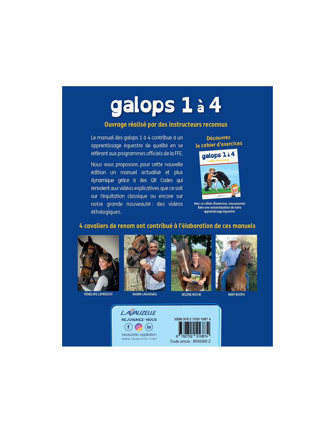 Galops 1 à 4 - Manuel de préparation aux examens selon les programmes de la FFE 2/2