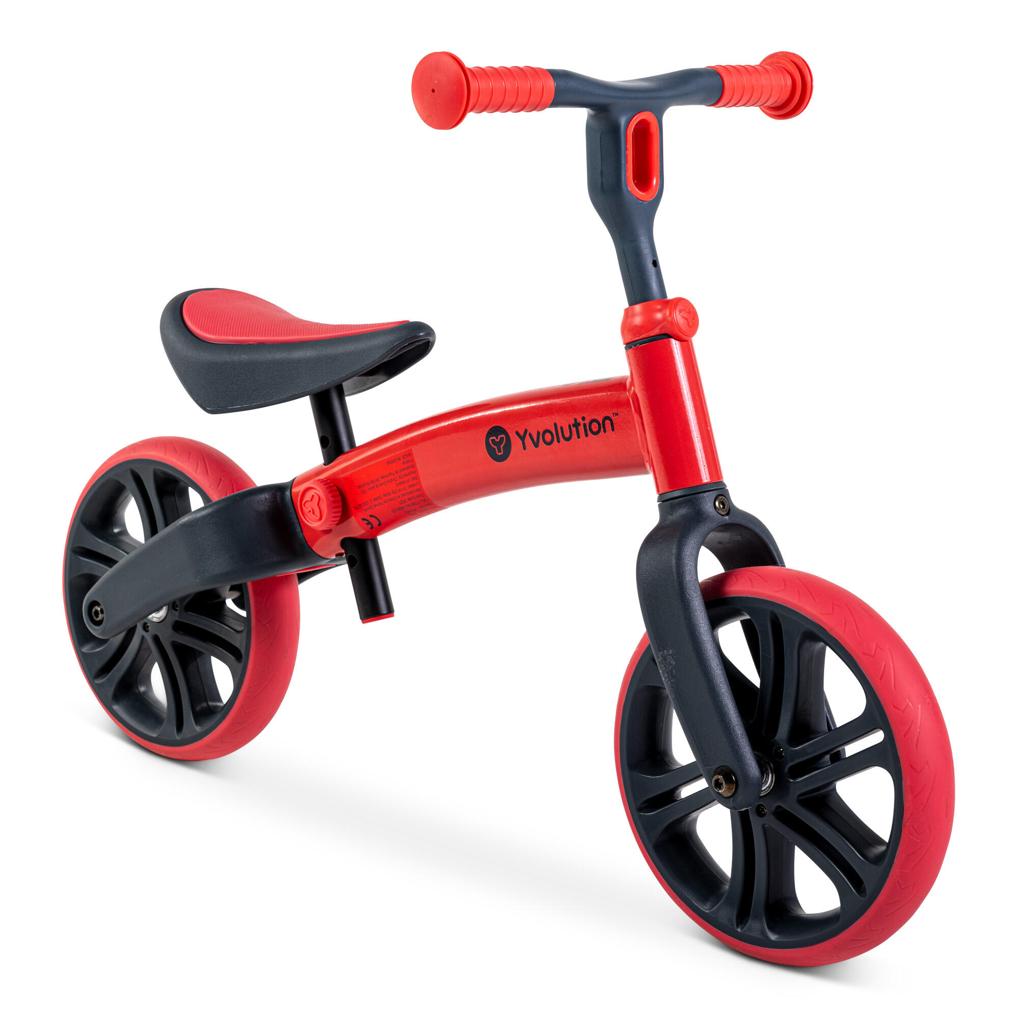 BICICLETA DE BALANCE PARA CRIANÇAS YVOLUTION YVELO JUNIOR VERMELHO 2/7