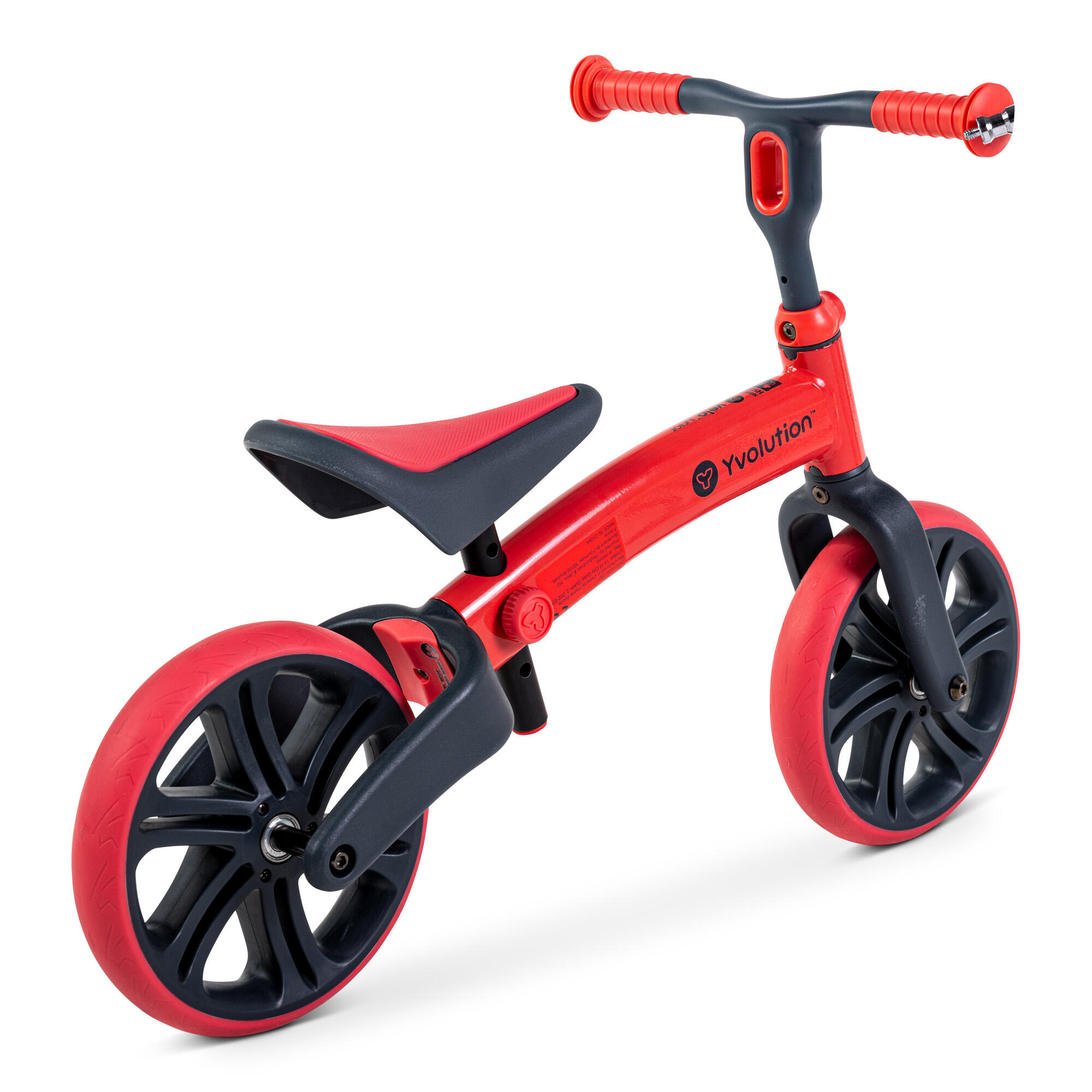 BICICLETA EQUILIBRIO SIN PEDALES PARA NIÑOS YVOLUTION YVELO JUNIOR ROJO