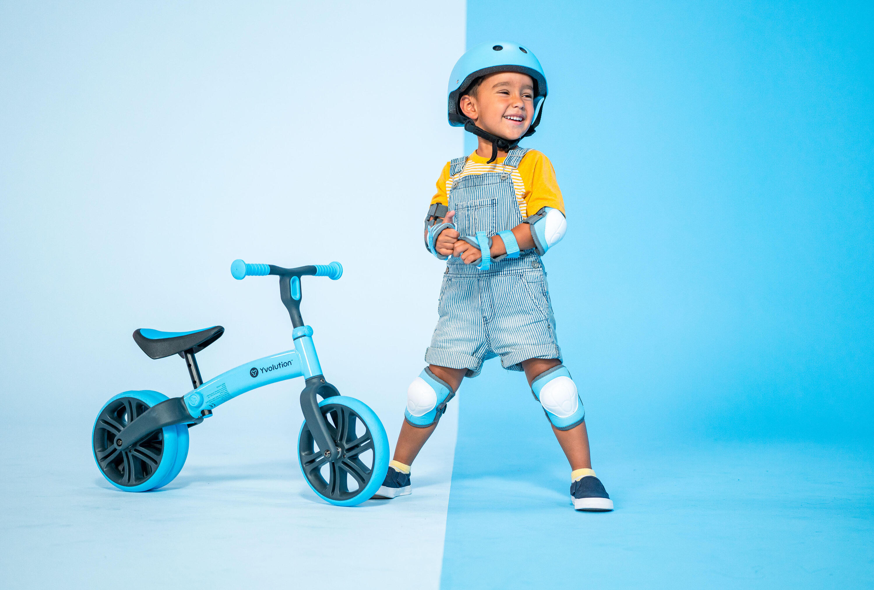 Bicicletta equilibrio, bambino/bambina, Yvelo Junior, azzurra 5/5