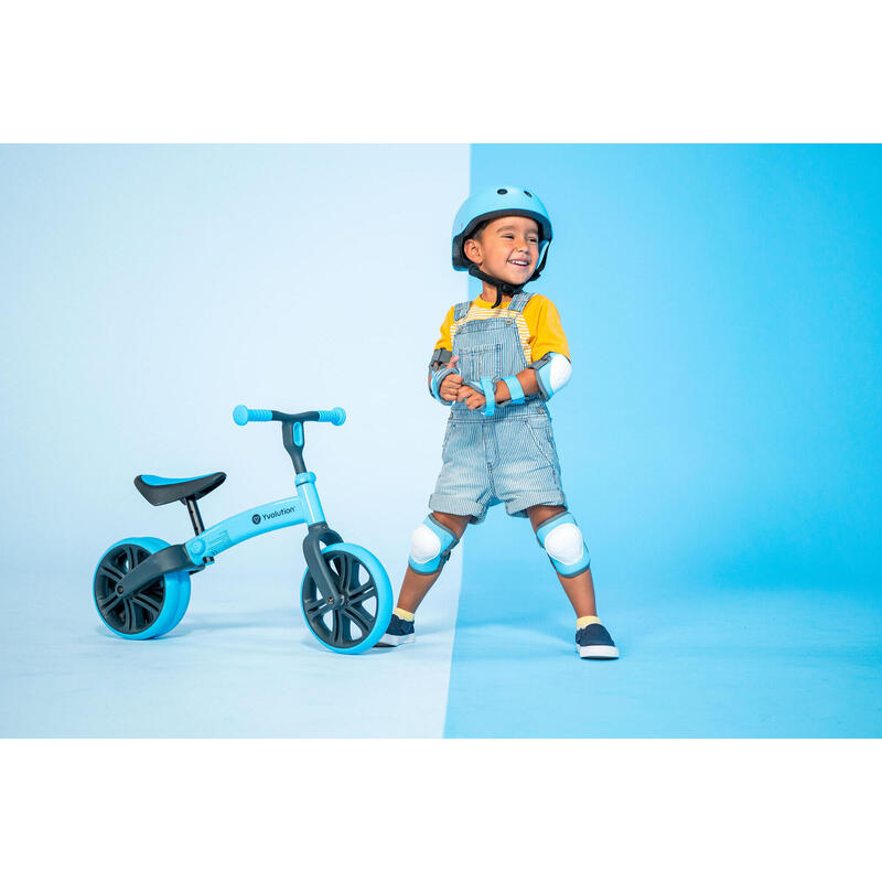 BICICLETA DE BALANCE PARA CRIANÇAS YVOLUTION YVELO JUNIOR AZUL