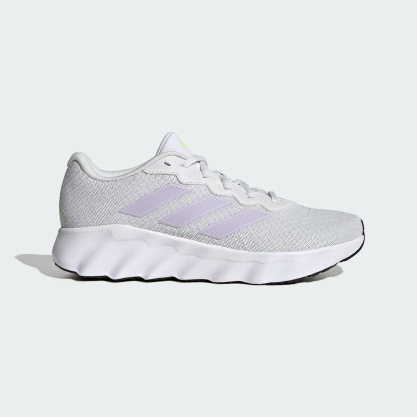 All white sales adidas running shoes