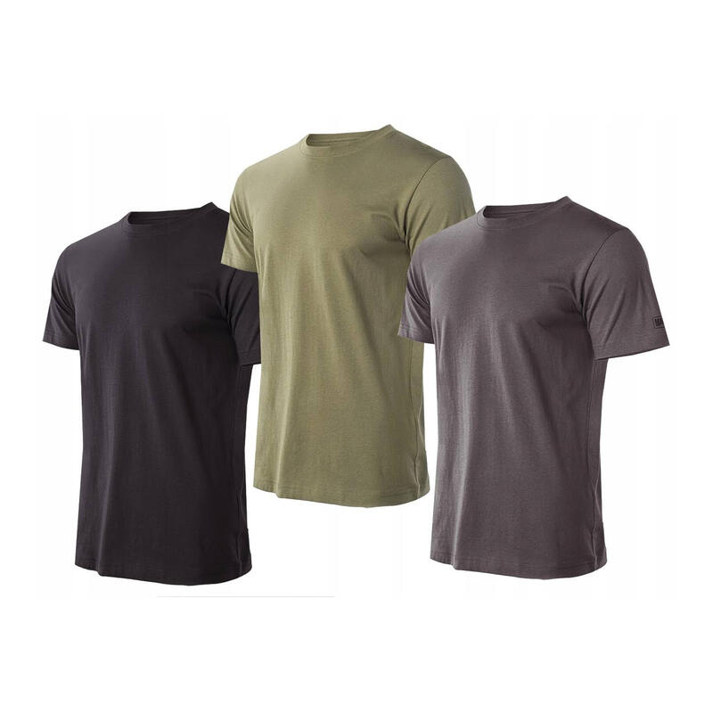 Camisola para HoHomem (Pacote de 3) Olivina/Ferro forjado/Preto