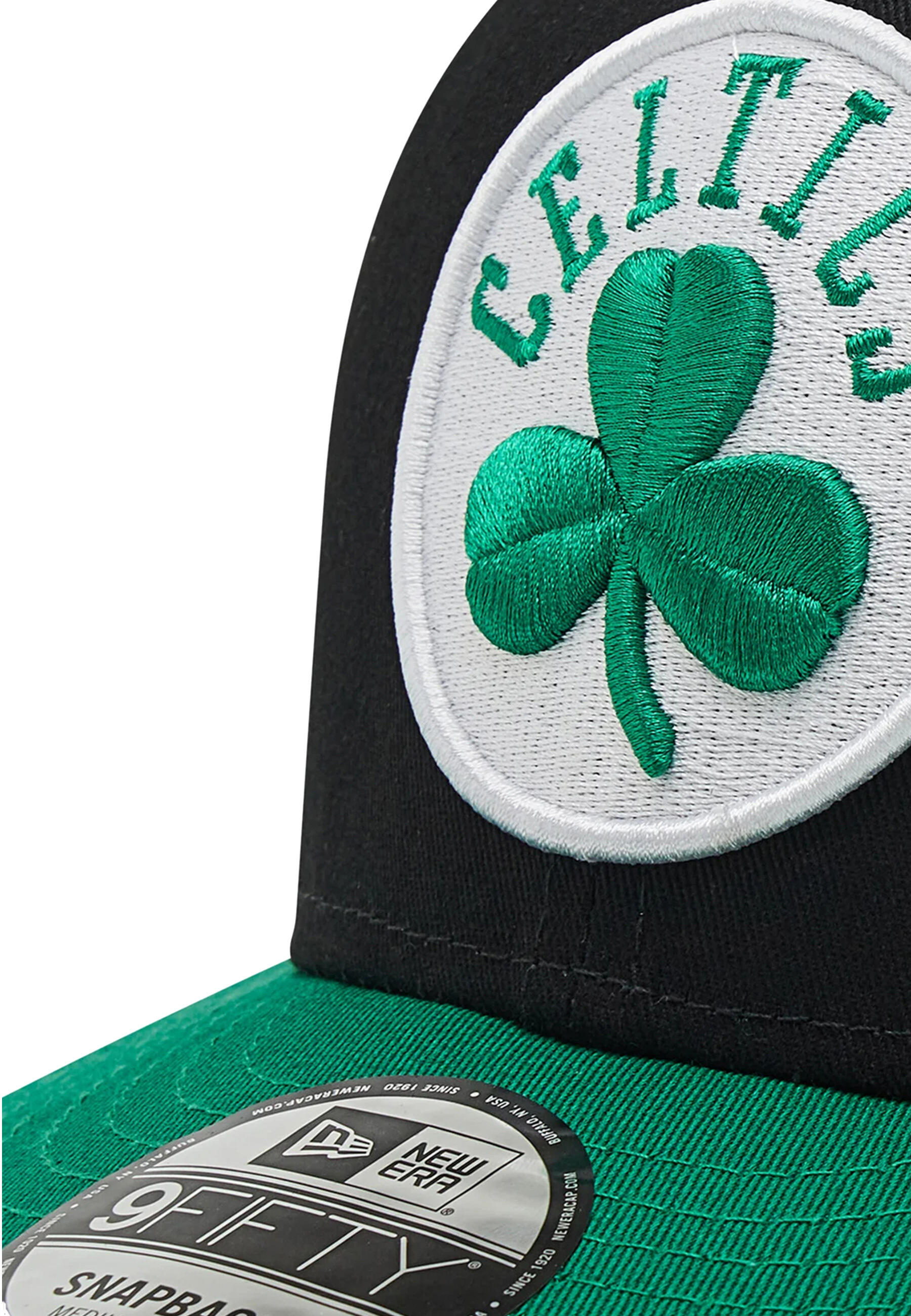 New Era Unisex Snapback Cap NBA Boston Celtics, 9fifty, Schwarz Grün, S-M 6/6