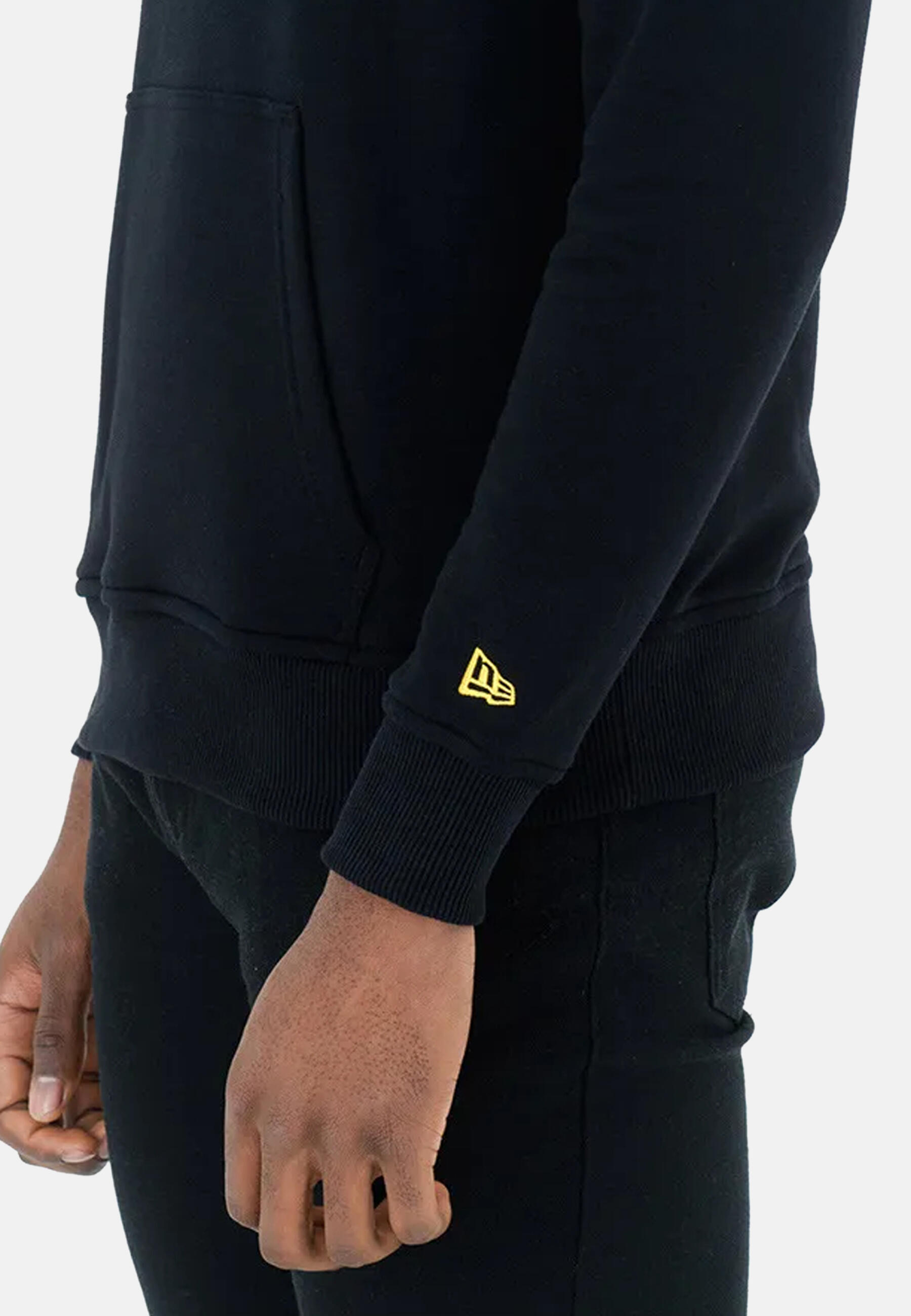 Sudaderas para Hombre New era  logo po golden warriors Negro 7/7