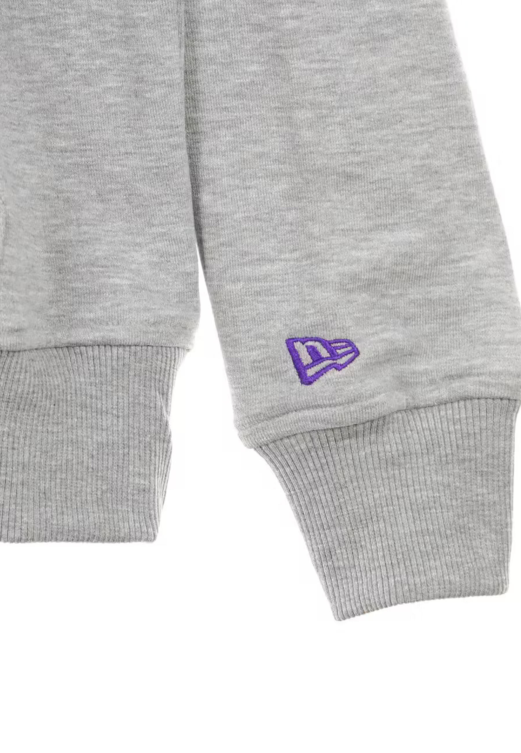 Sweat à Capuche NBA Sacramento Kings New Era Team logo Gris 5/5