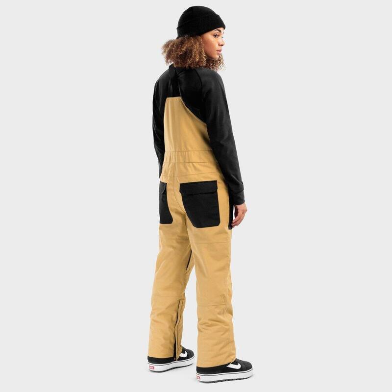 Damen snowboard-trägerhose für Maple-W SIROKO Beige