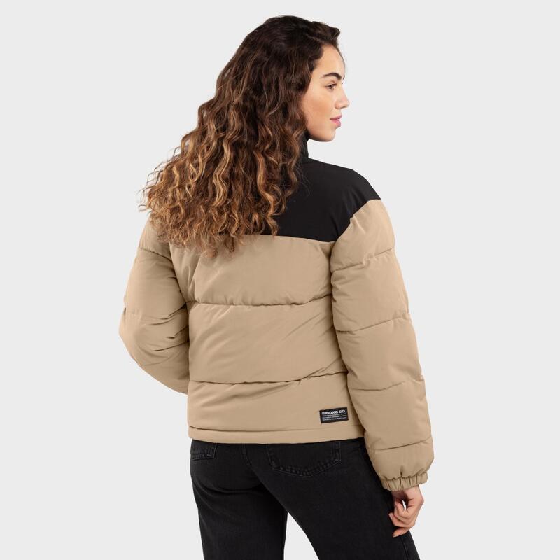 Heren en Dames waterbestendig puffer jack dames Clive-W SIROKO Beige