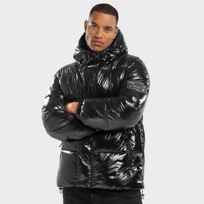 Heren lifestyle puffer jack barent siroko zwart