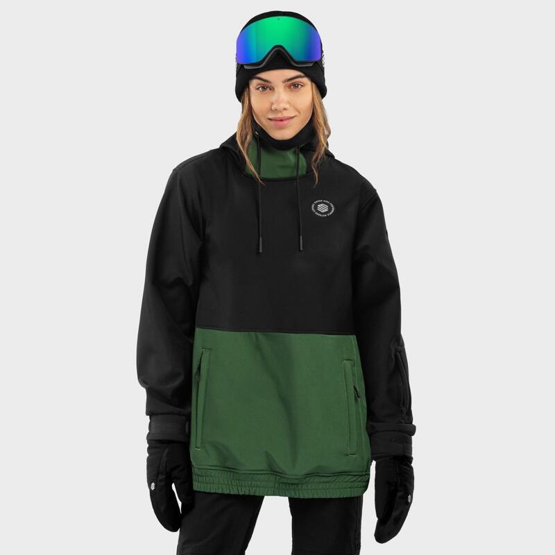 Veste snowboard femme Sports d'hiver W1-W Evergreen Noir