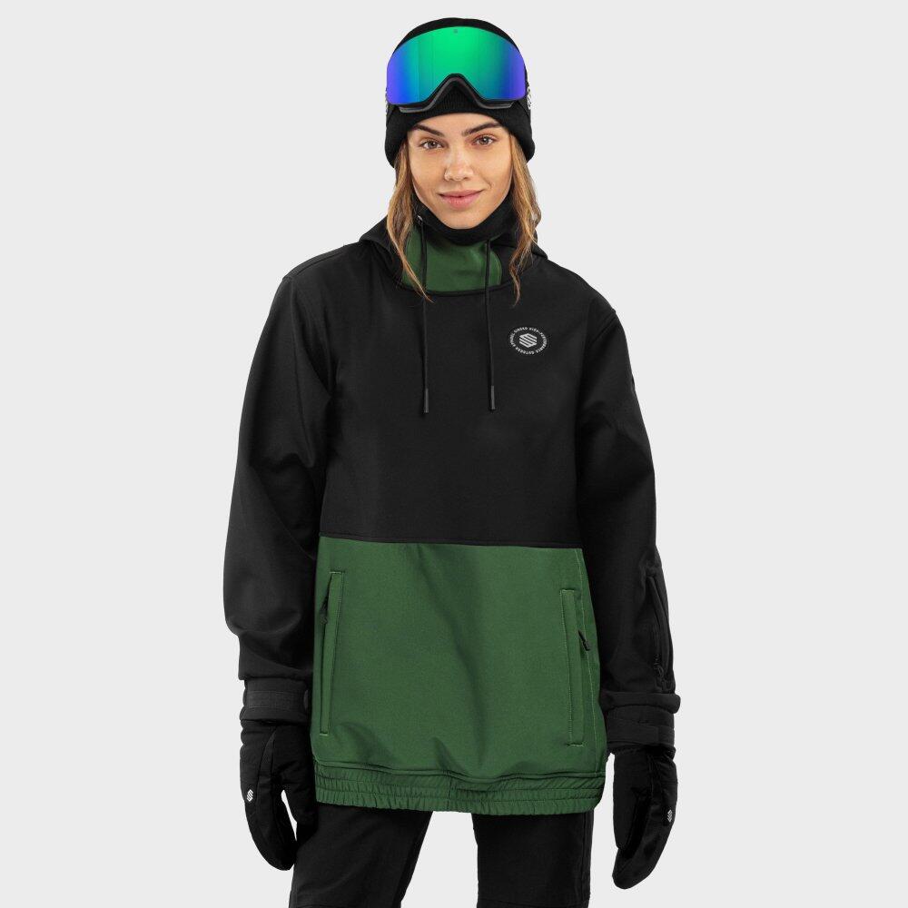 Women's snowboard jacket Winter Sports W1-W Evergreen Black