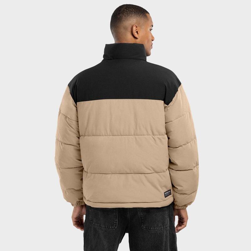 Heren waterbestendig puffer jack Clive SIROKO Beige