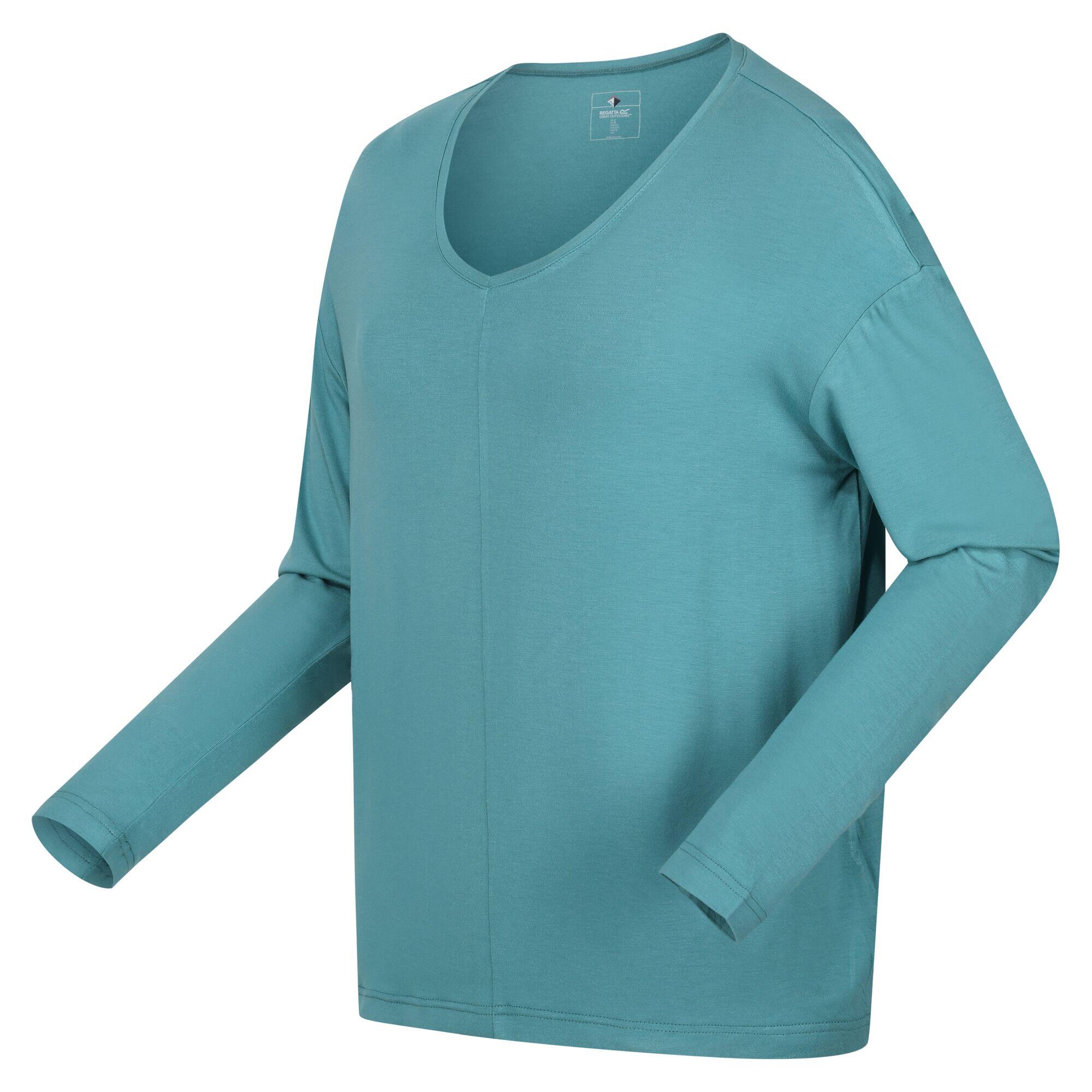 Womens/Ladies Pimmy LongSleeved TShirt (Bristol Blue) 3/5