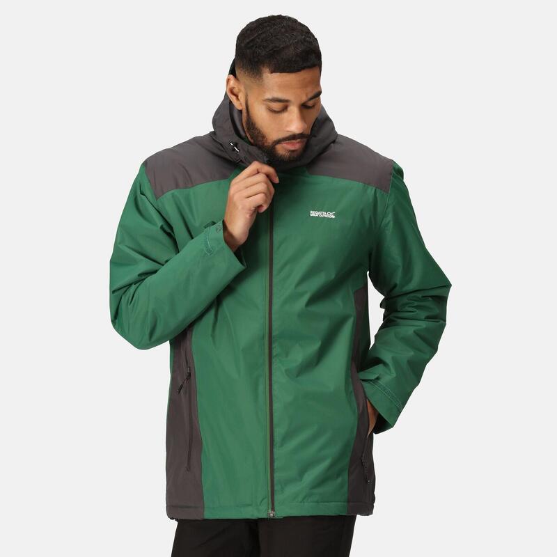 Chaqueta senderismo hombre impermeable Regatta Thornridge II, verde