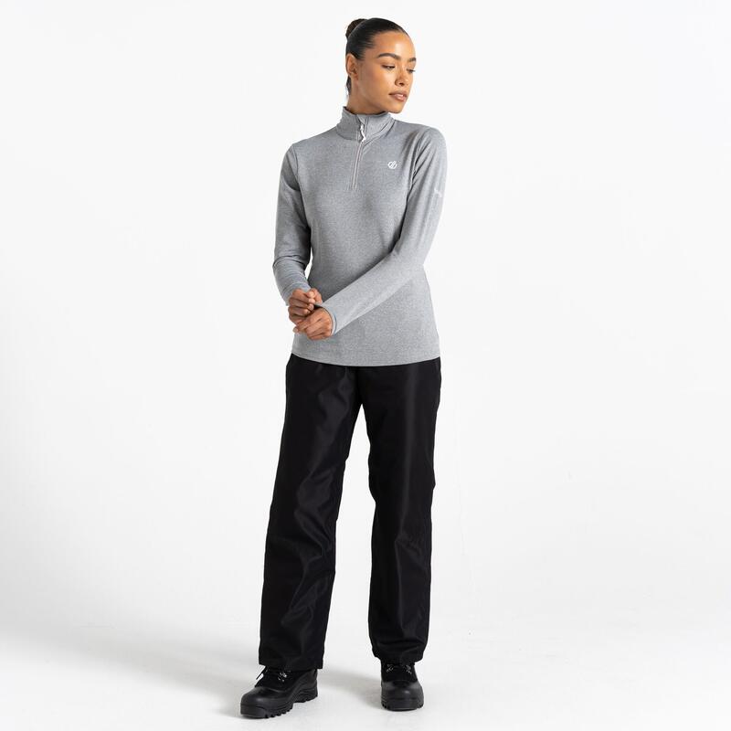 Lowline II Stretch Fitness-Midlayer für Damen - Dunkelgrau