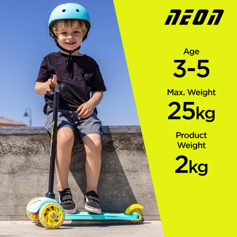 NEON BOLT YVOLUTION VERDE TRÊS RODAS SCOOTER INFANTIL