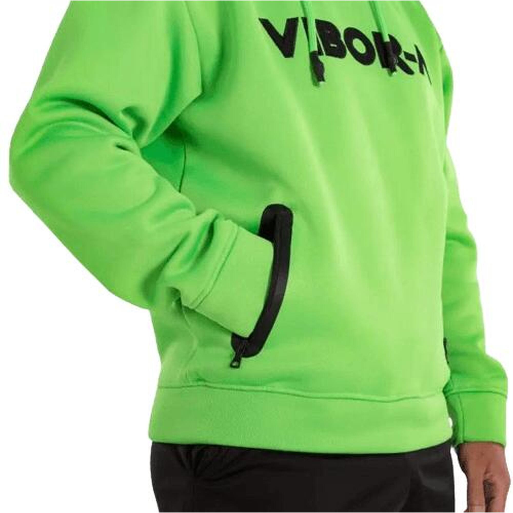 SUDADERA HOMBRE VIBOR-A YARARA. Verde Flúor