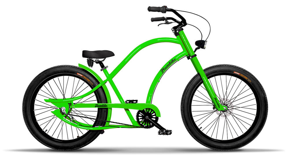 Rower miejski męski Grand Chopper Exotic Green 7B z hamulcem tarczowym 2/6