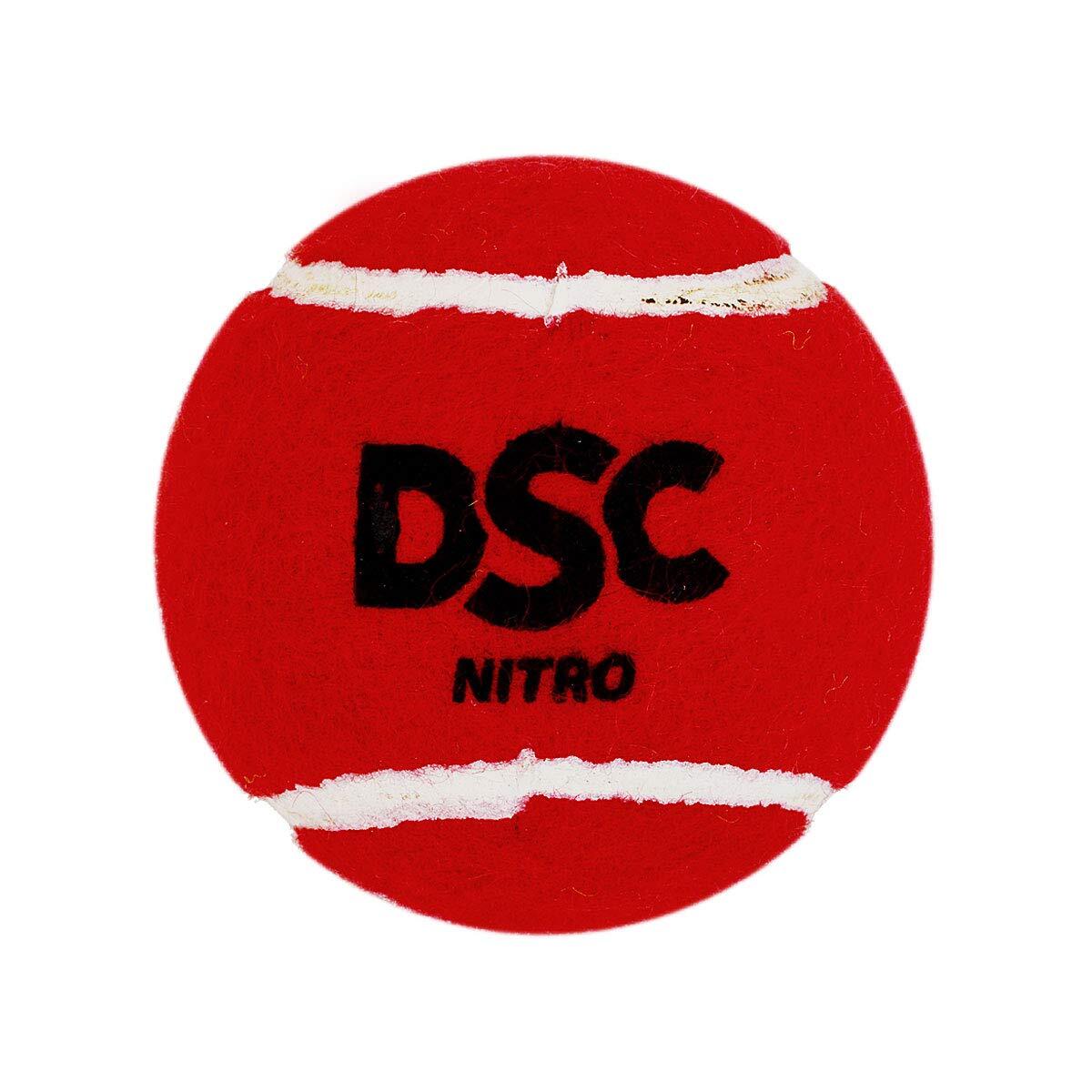 DSC Nitro Heavy Tennis Cricket Ball ,Pack of 6 1/5