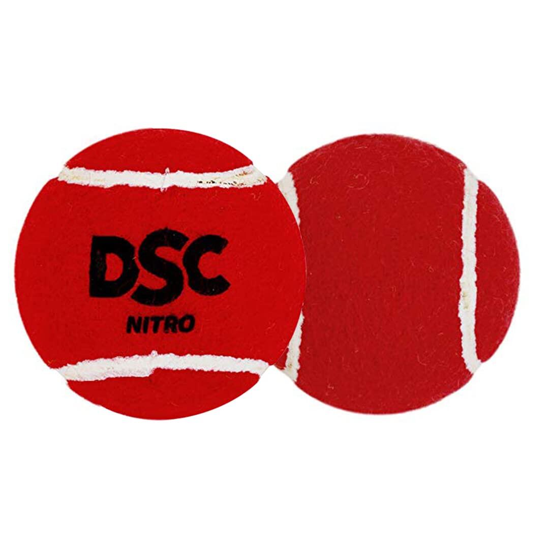 DSC Nitro Heavy Tennis Cricket Ball ,Pack of 6 4/5