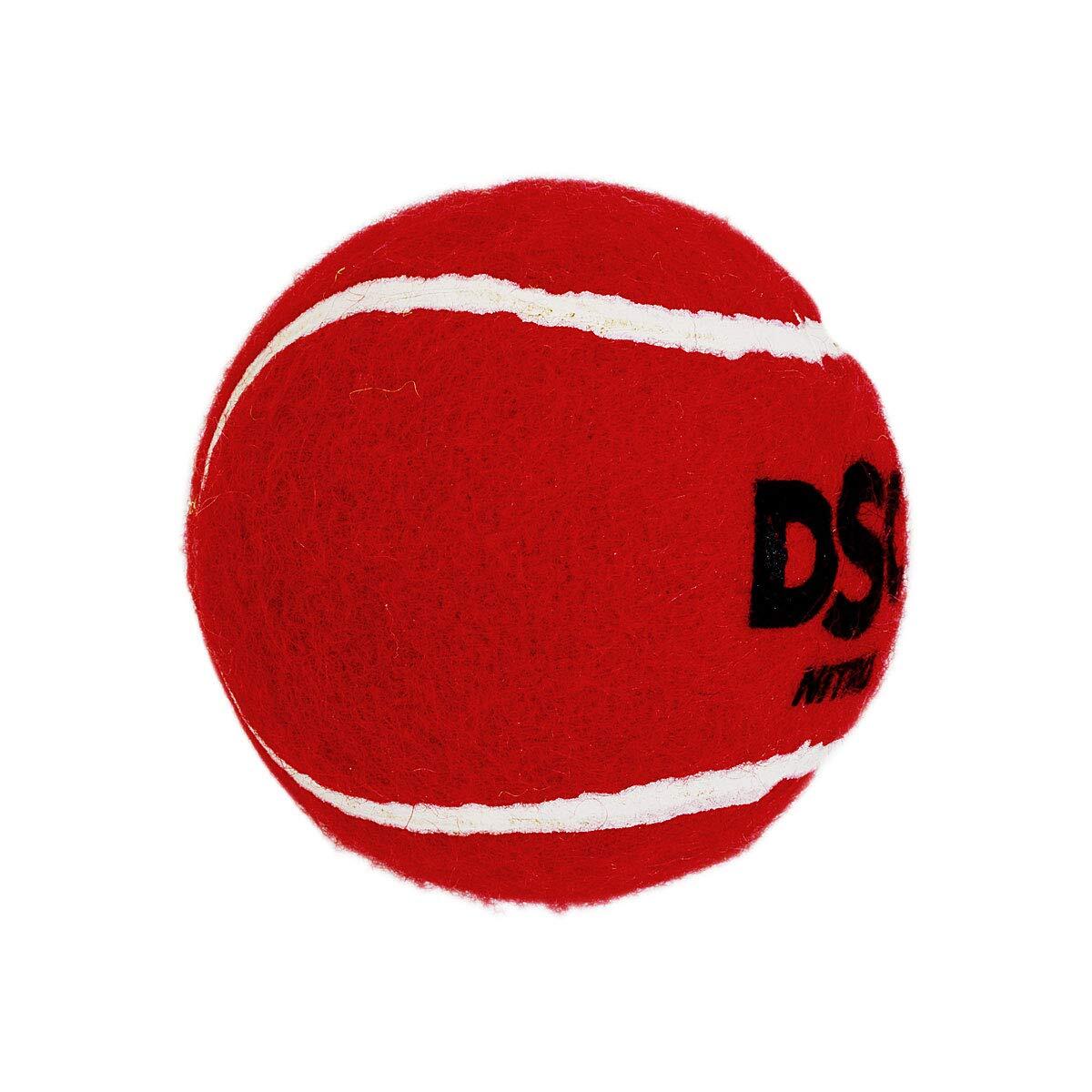 DSC Nitro Heavy Tennis Cricket Ball ,Pack of 6 3/5