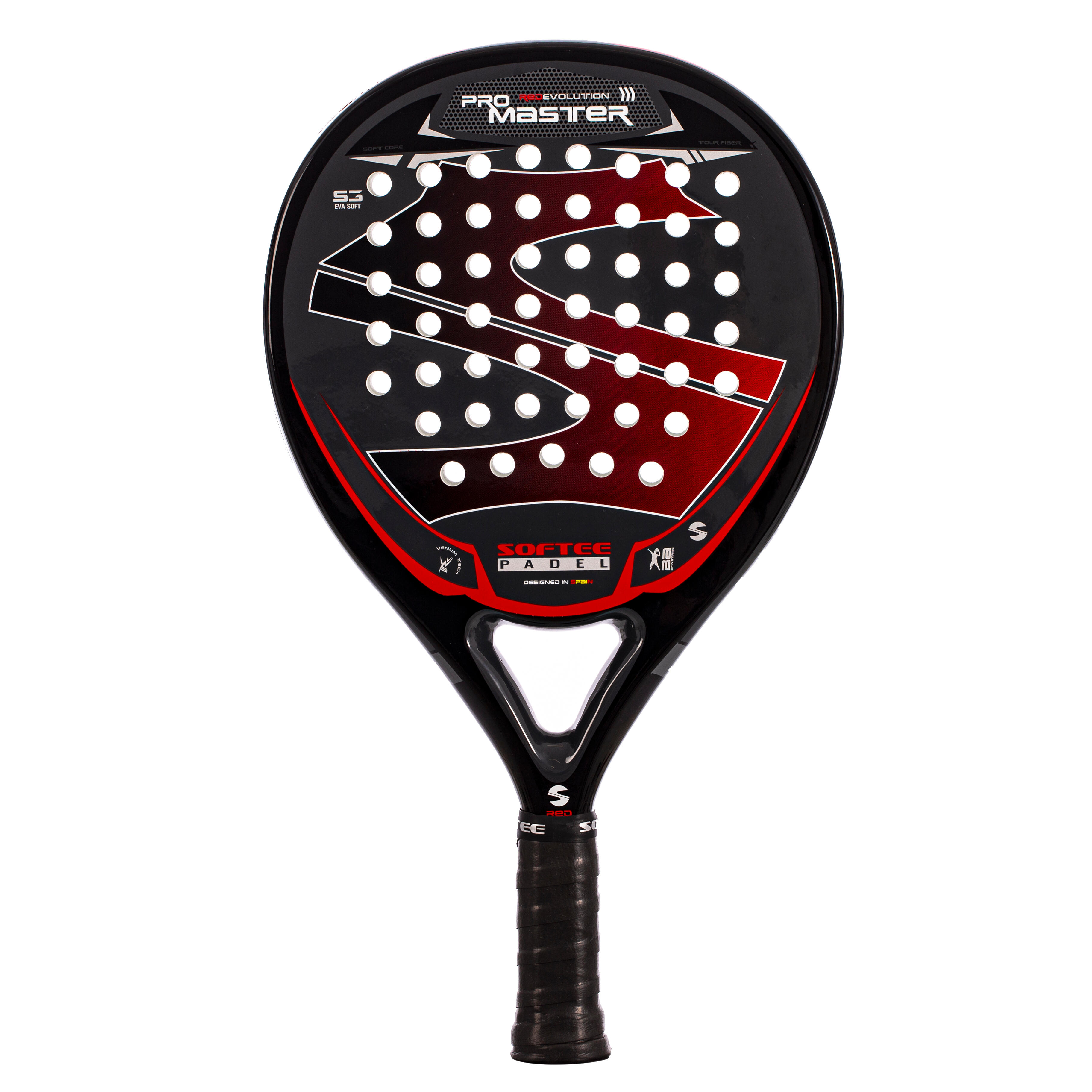 Raquete de padel adulto pro master evolution softee