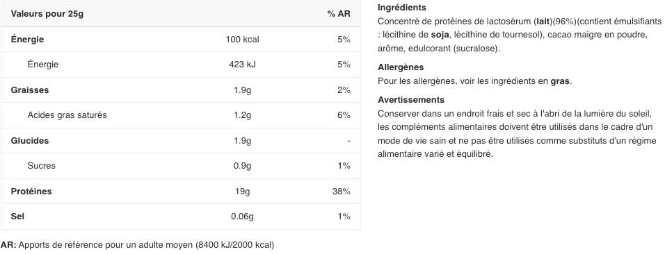 Whey concentrée - Impact Whey Protein - Chocolat Onctueux 1000g 2/3