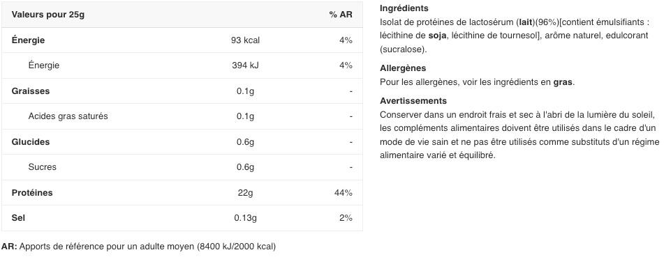 Whey isolate - Impact Whey Isolate - Vanille Naturelle 1000g 2/3