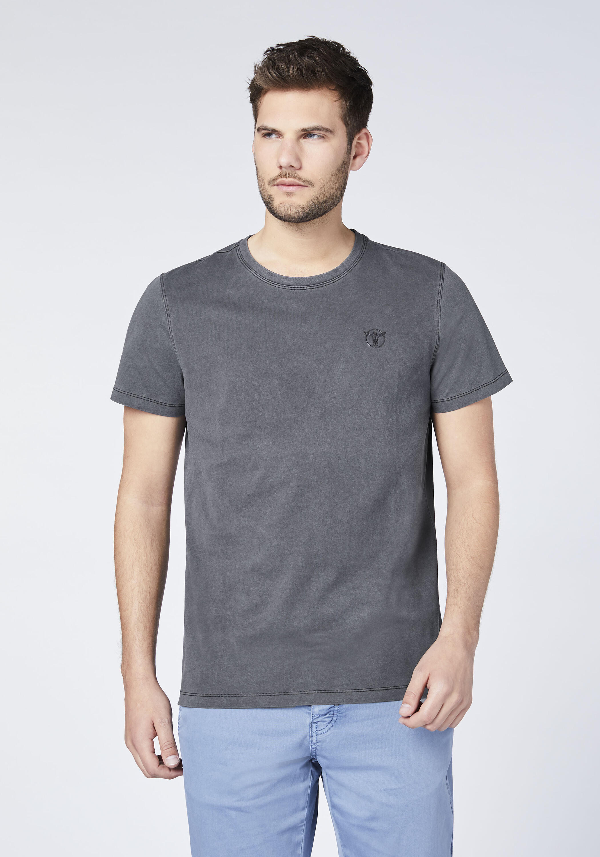 T-Shirt mit dezentem Jumper-Motiv 3/7