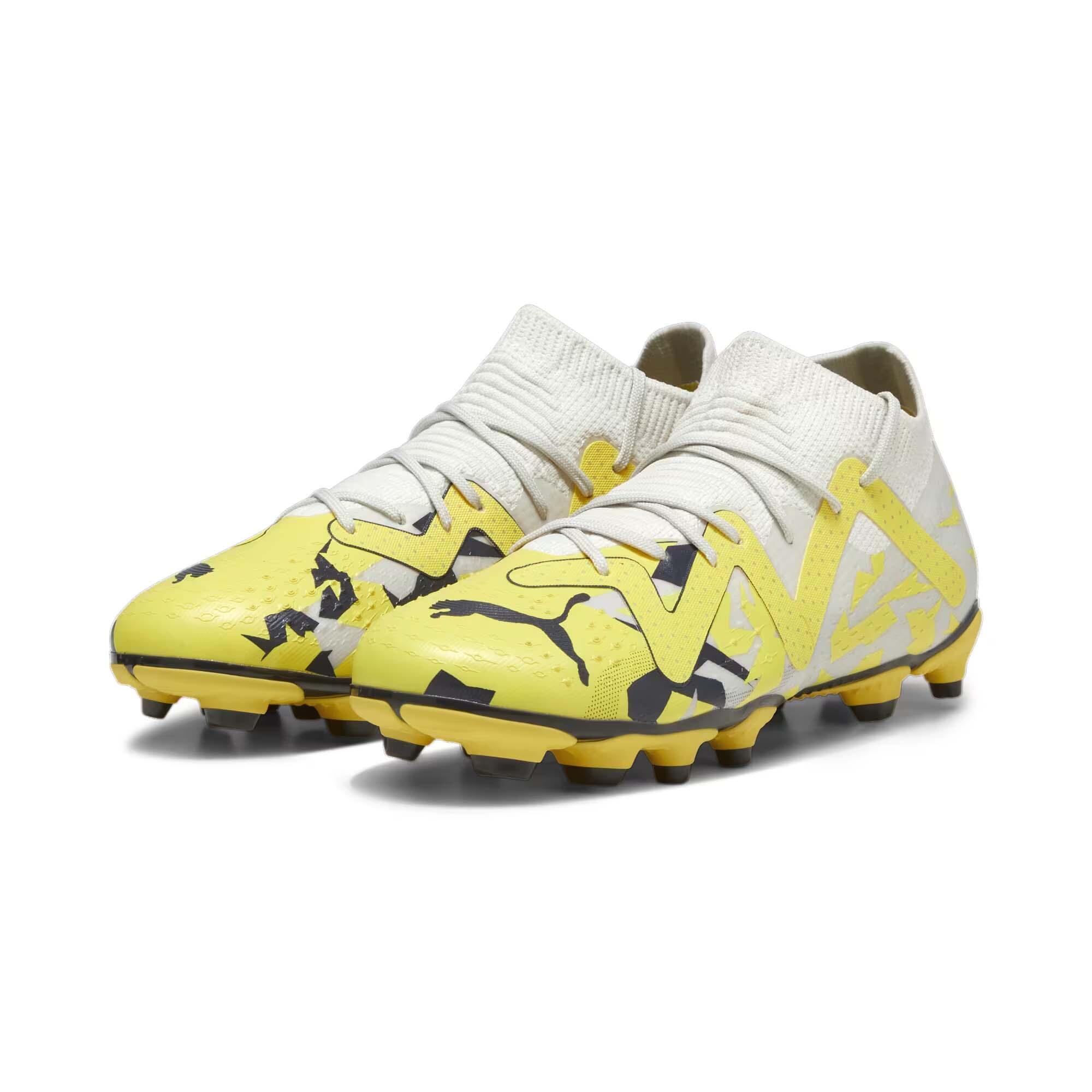 Chuteiras PUMA Future Match FG/AG Amarelo/Cinza 5/5