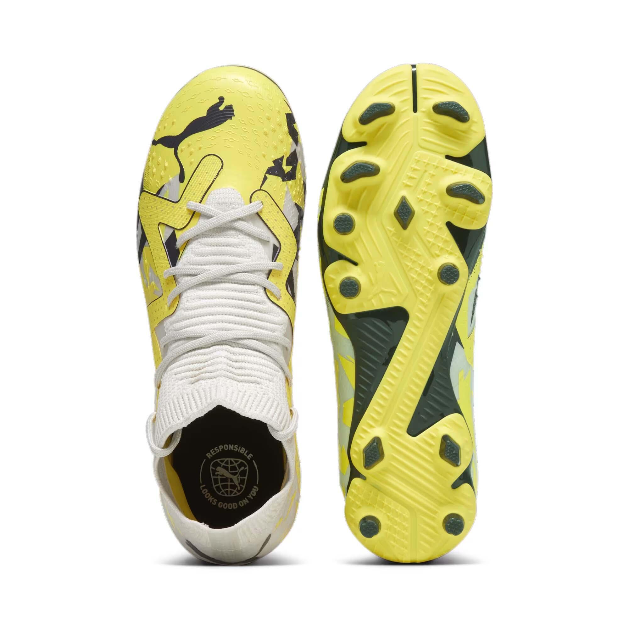 Chuteiras PUMA Future Match FG/AG Amarelo/Cinza 2/5