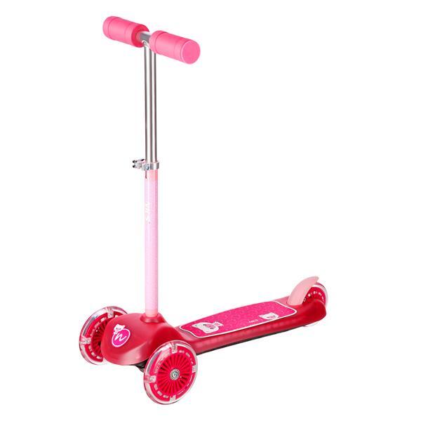 Patinete niño ajustable plegable NILS FUN HLB001, rosa