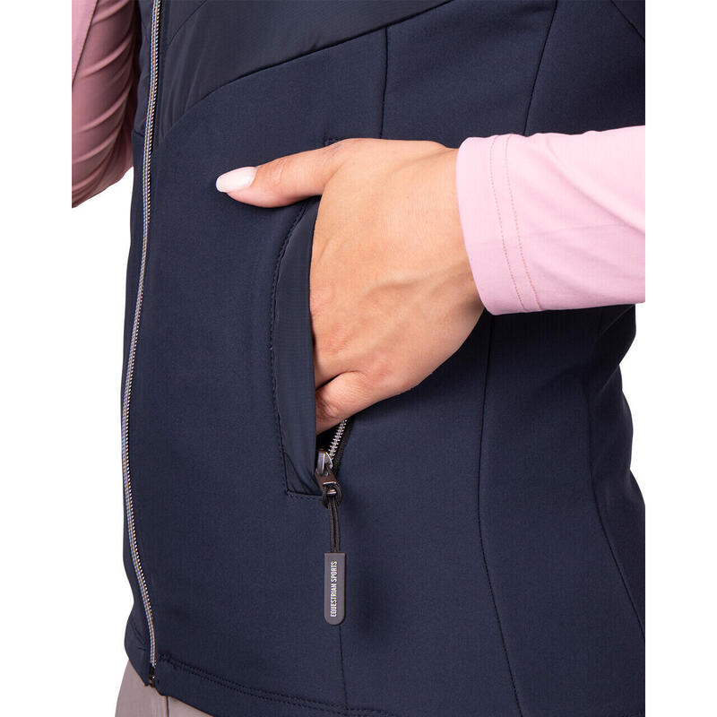 Veste sans manches équitation femme QHP Meave