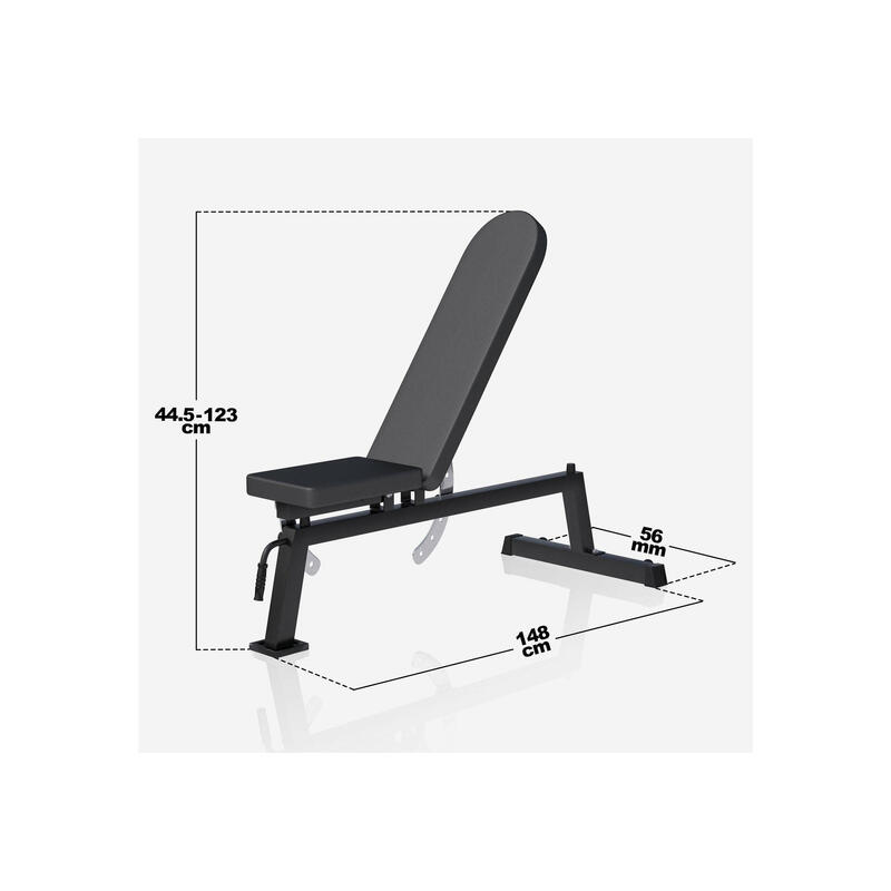 GORILLA SPORTS BANC MULTI INCLINÉ ASSISE ET DOSSIER PRO | MUSCULATION