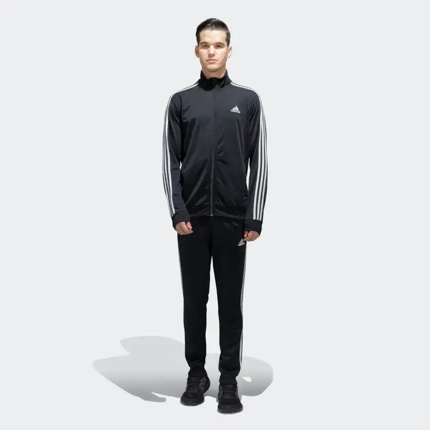 Adidas M 3S TR TT TS Men Sports Track Suit Black -  1