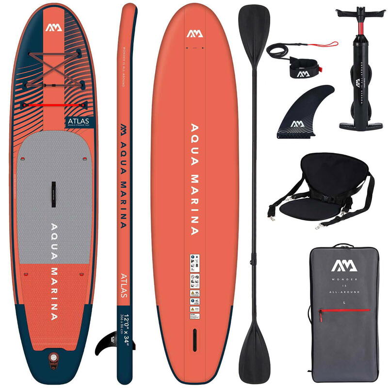 Deska SUP Aqua Marina ATLAS 12'0" BT-23ATP COMBO